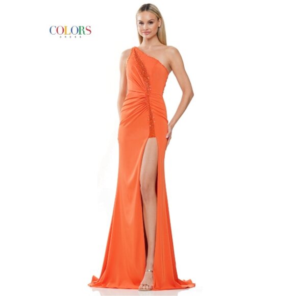 NEW Burnt Orange Prom Dress Size 14